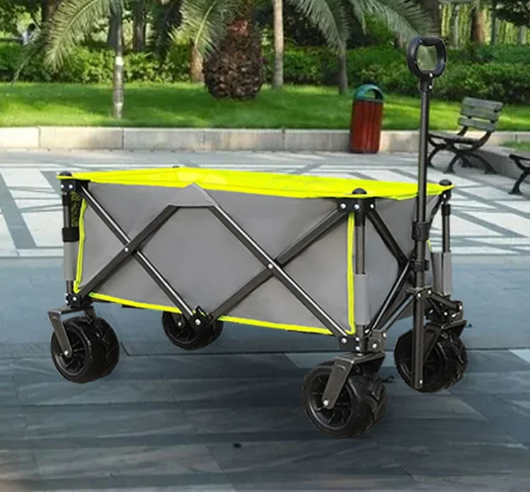 

Multi-purpose all terrain outdoor collapsible beach wagon picnic fold-up garden wagon