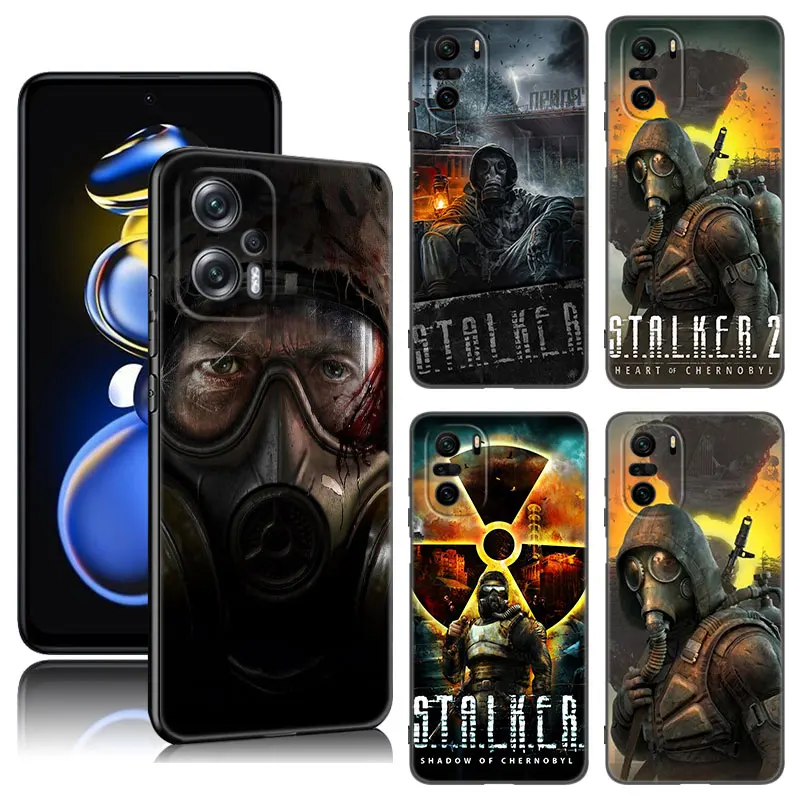 Game Stalker Clear Sky Phone Case For Xiaomi POCO X3 X4 NFC F5 M2 M3 M4 M6 X5 Pro F3 F4 GT 5G C31 C55 M5S Black Silicone Cover