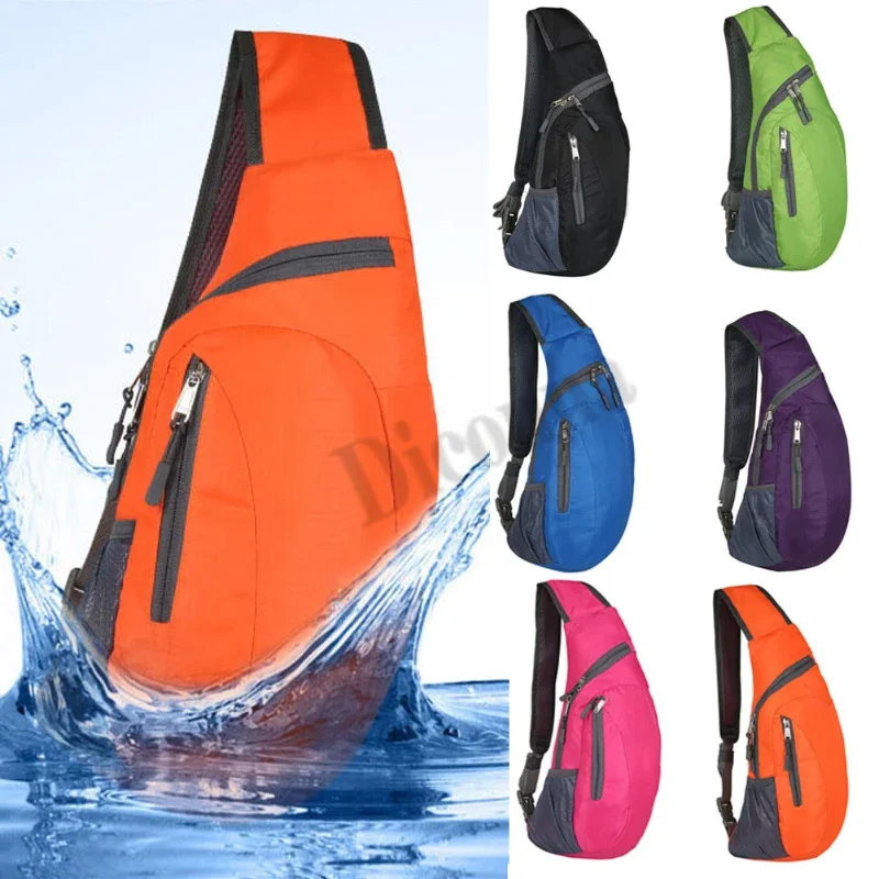 

2025 Fashion Male Female Sport Messenger Single Shoulder Crossbody Bag Outdoor Hiking High Quality Waterproof Chest Pack Men Bag