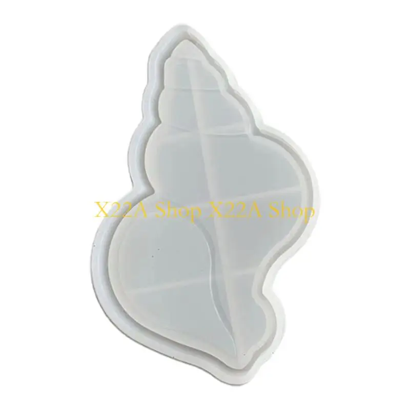 Unique for Shell Conch Tray Silicone Mold Fruit Plate Casting Mold Serving Borad Crystal Epoxy Mold Cup Mat Crystal Mol