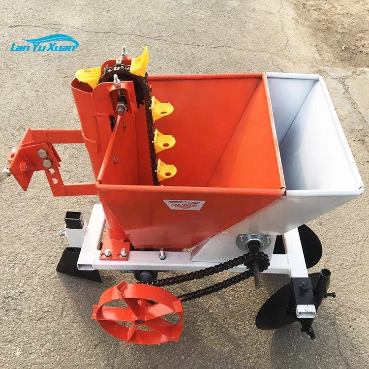 High quality small garden single row mini potato planter for hand tractor