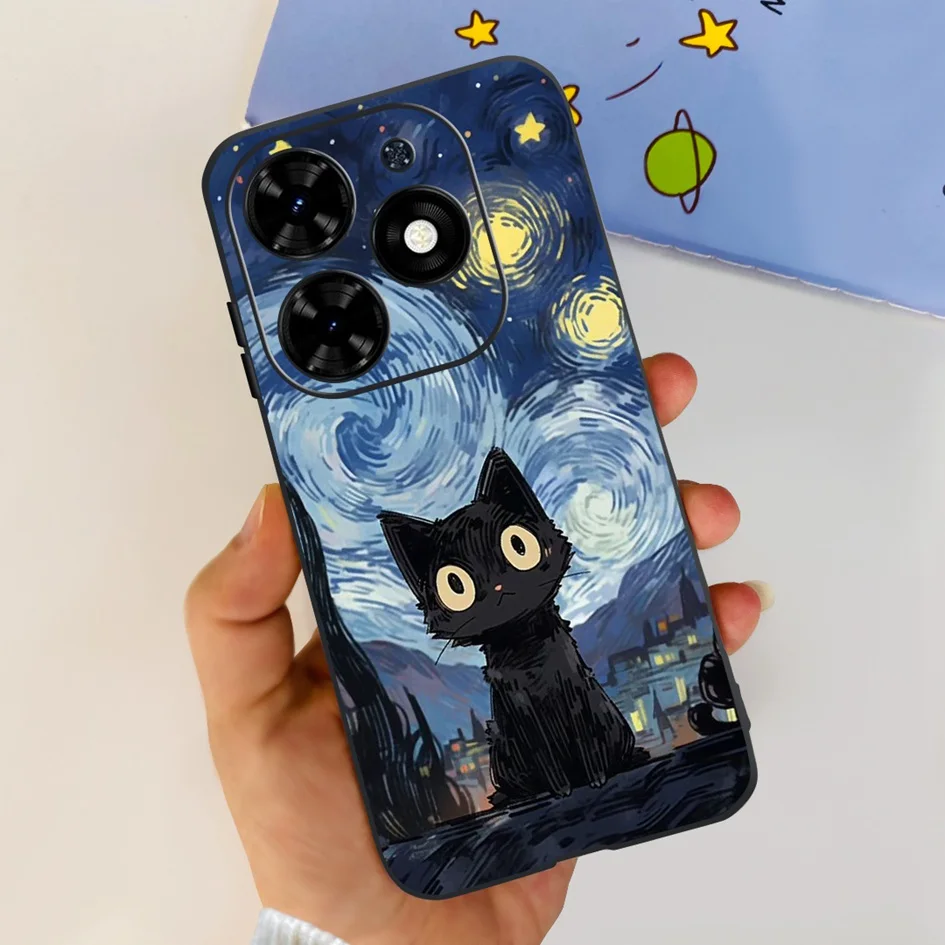 For Tecno Spark 20C Case Spark 20 Pro Cover Popular Flower Butterfly Clear Silicone Phone Cases For Tecno Spark 20 Spark20 Funda