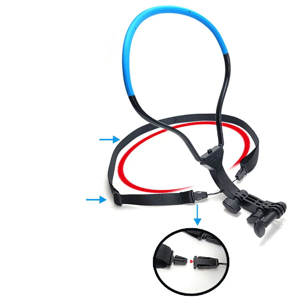 Крепление на шею для gopro, держатель на шею «свободные руки» для ленивых, носимый держатель для смартфона, Монтажный кронштейн для Xiaomi Samsung Insta360, аксессуары