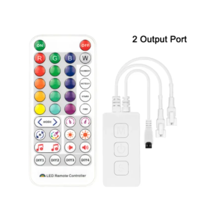 

SP617E 5V-24V 12V Bluetooth SK6812 RGBW Music LED Strip Controller Built In Mic WS2814 TM1824 SM16704 Light tape dimmer switch