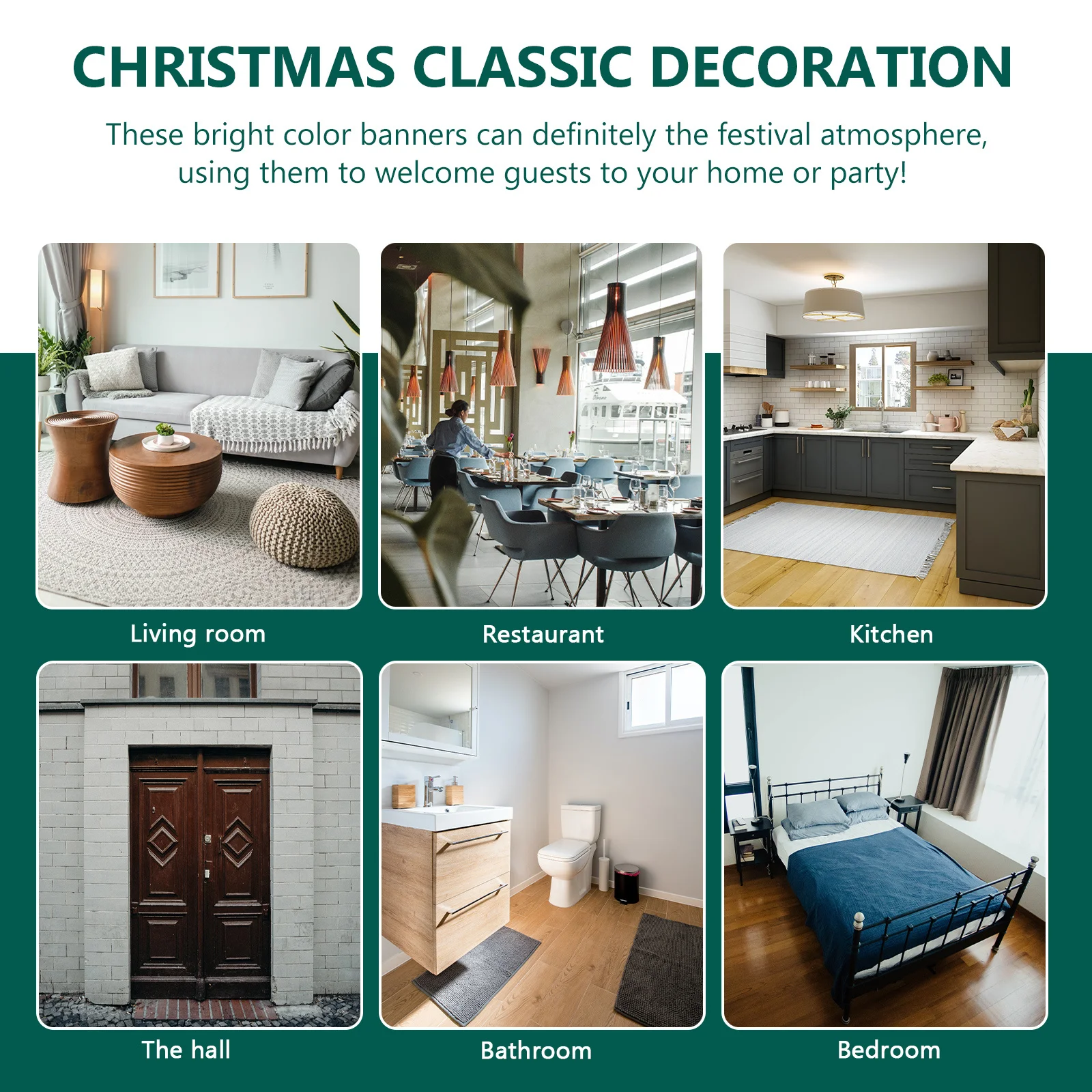 

1Pair Christmas Nutcracker Themed Door Couplets Decorative Hanging Banner for Xmas Party Porch Welcome Sign Door Curtain