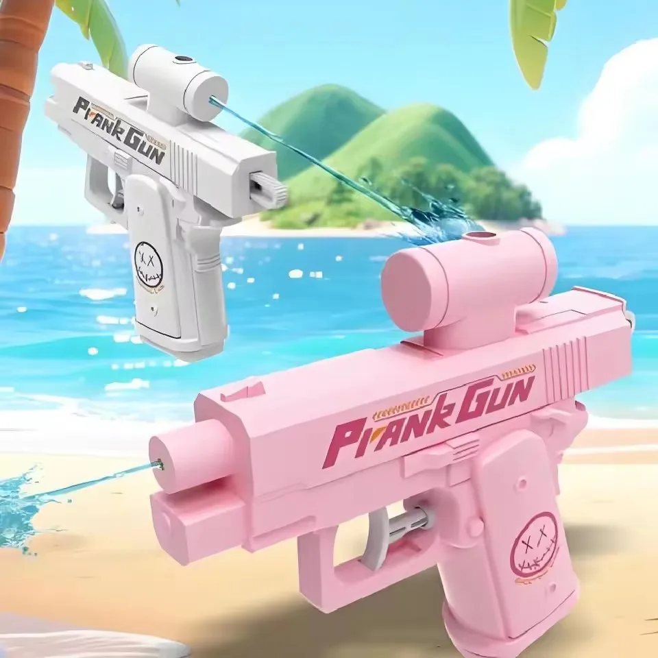 Pistola de agua Manual de mano, broma, pistola de agua con pulverizador bidireccional, juguetes de verano para exteriores, playa, piscina, pistola de agua de juguete para niños