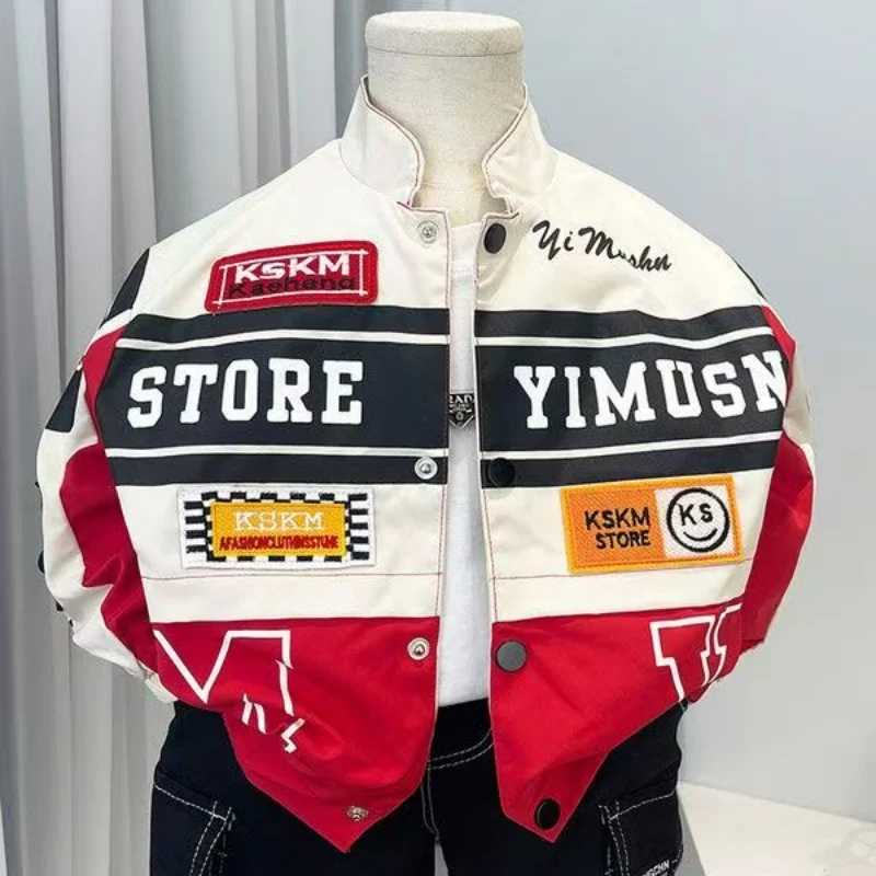 College Style Printed Baseball Jersey 2026 Spring And Autumn Trendy Jacket Stand Up Collar Baseball Jersey