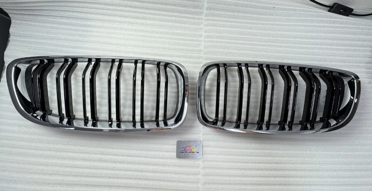 ABS Double Slats Gloss Black/Matt /Triple Color+Chrome Front Kidney Grille For BMW 4 Series F32 F33 F36 F80 F82 F83 Grill 14-19
