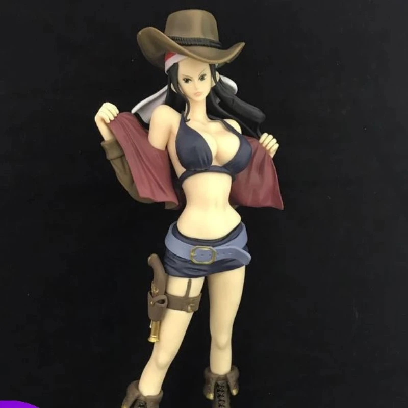 

26cm One Piece Cowboy Pirate Hat Robin Captain Hat Anime Figure Model Statue Collection Desktop Decoration Ornament Toys Gifts