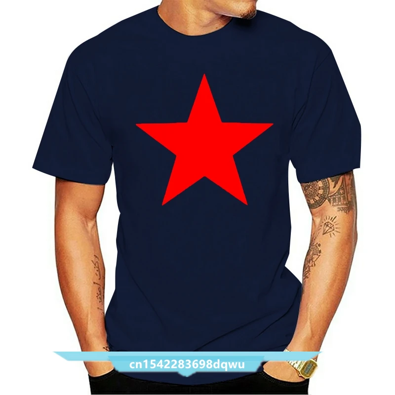 Rock Heavy Metal Style 2021 Red Star As By T-Shirt 100% Cotton Michael Stipe Men Funny Casual Streetwear Hip Hop Printed T Shirt