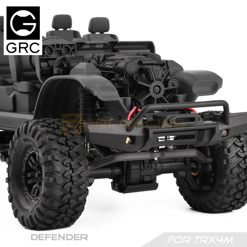 Silnik symulacyjny TRX4M (druk 3D) komora silnika do 1/18 zdalnie sterowany samochód gąsienicowy Traxxas TRX4M części zamienne obrońcą