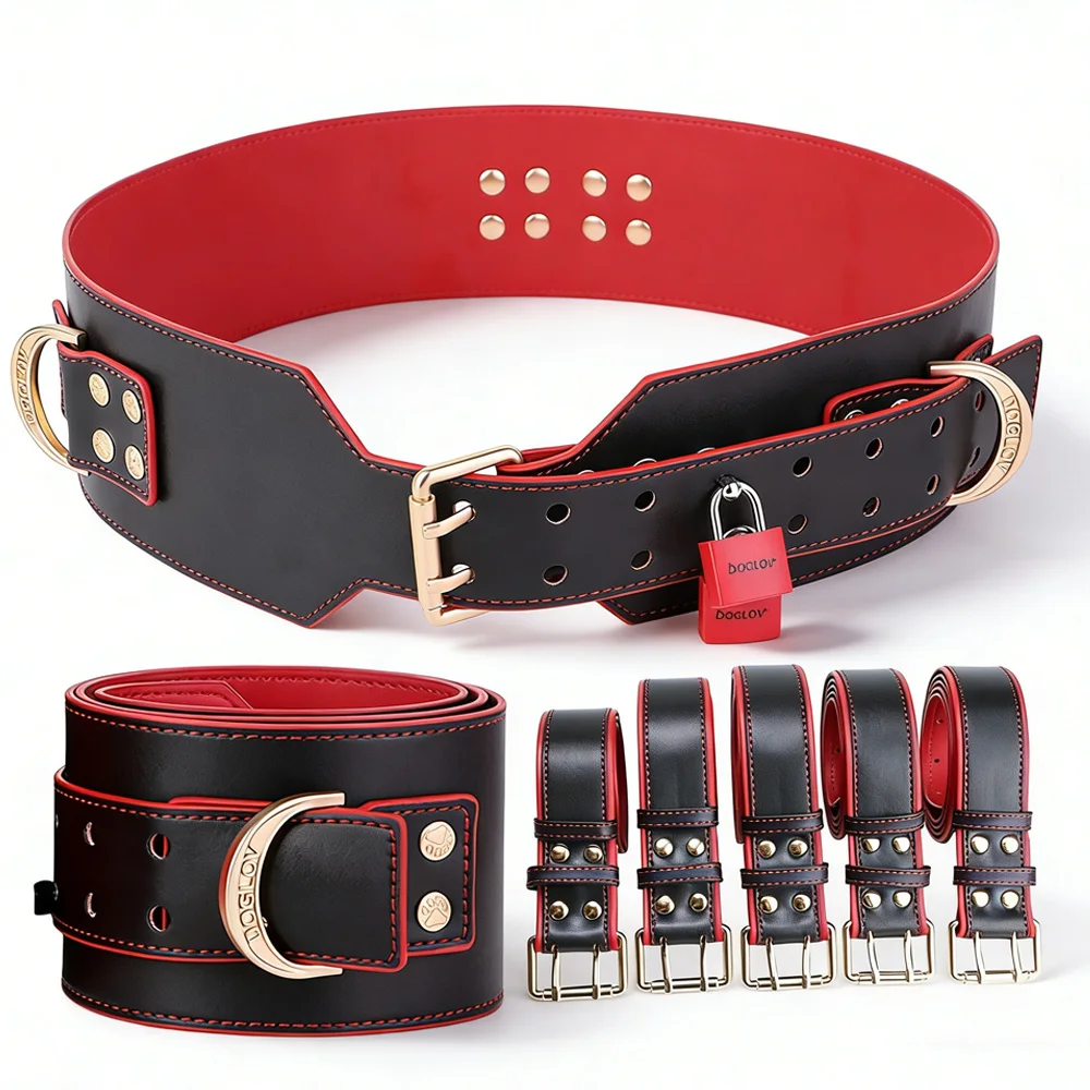 LEZEE Sexy Belt Waistband Body Bondage Harness Authority Oath Girdle Adult Restraint Strap Adjustable Leather Belts Sex Toys