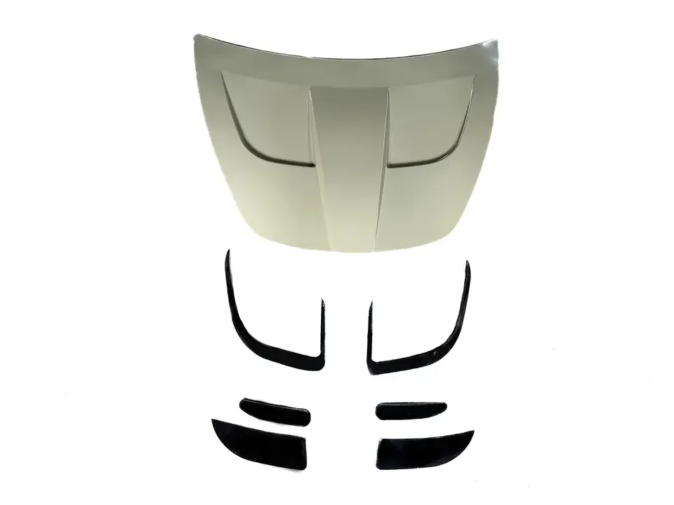 Copertura cofano motore cofano in alluminio stile turbo per cofano modello 3