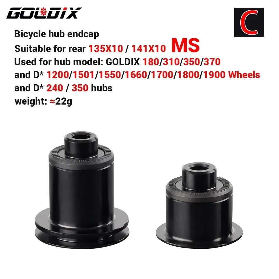 GOLDIX bicycle hub endcap Adapter QR/THRU  100X9 100X12 110X15 135X10 141X10 142X12 148X12 for MTB/Road bike parts