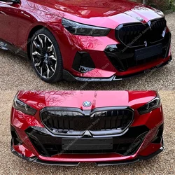 MP Style Front Bumper Lip Spoiler Splitter Diffuser For BMW G60 G61 520d 530e 550e i5 M60 M Sport 2023 2024 Bodykkits Tuning ABS