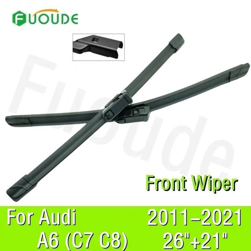 Wiper Blade For Audi A6 (C7 C8)  26+21 Car Windshield Windscreen Rubber 2011 2012 2013 2014  2016 2017 2018 2019 2020 2021