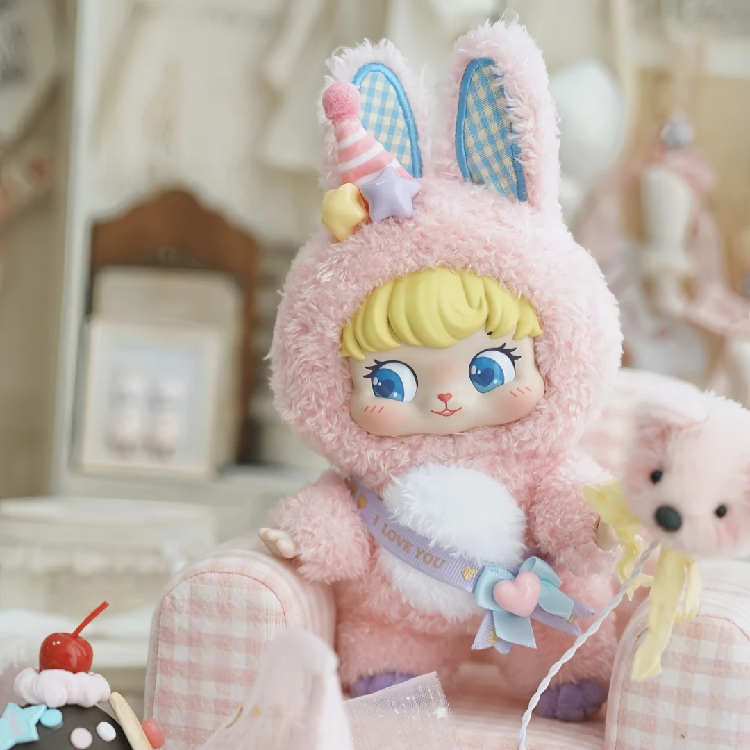 Genuine Puffynose Friends Series Vinyl Plush Blind Box Cute Bag Pendant Doll Collectibles Mystery Box Trends Toys Kids Gift