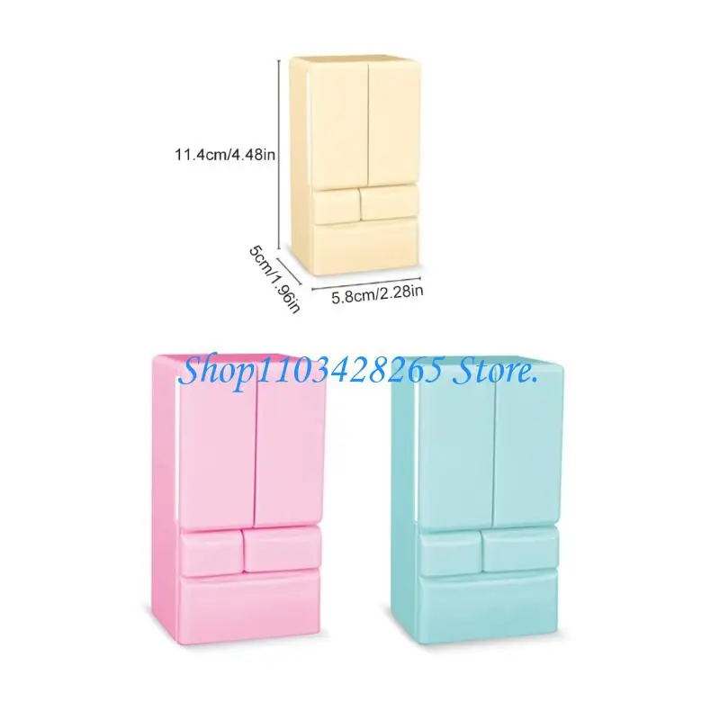 Figurine Miniature réaliste réfrigérateur à Double porte, modèle pour enfants, jeu simulation, maisons poupée, décors