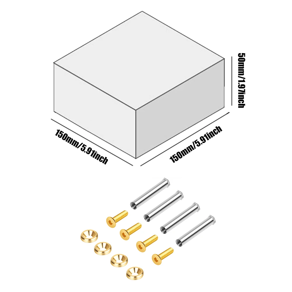 Strong Magnetic Screw Fixed Fan Magnetic Nut Fixing Chassis Fan Screw Double Fixed with Spacer for DIY Modified Cooling Fan