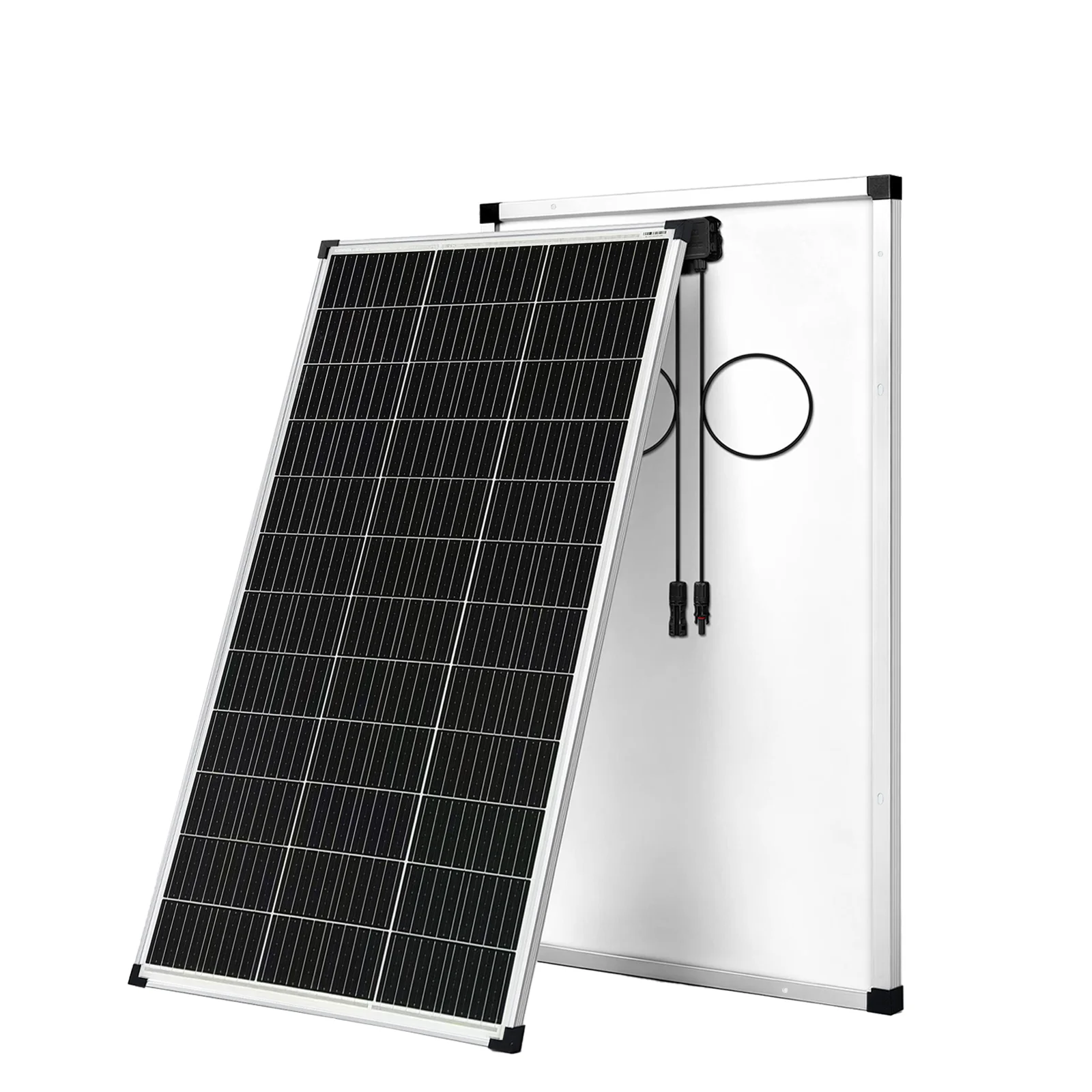 200W Solar Panel, 12V N-Type Monocrystalline Photovoltaic PV Module for RV Caravan Roof Camping Outdoor Battery Charging