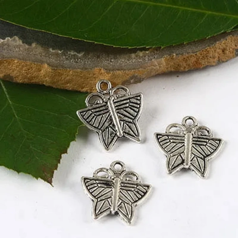 

20pcs 17*16mm Tibetan Silver Butterfly Charms H2388 Charms for Jewelry Making