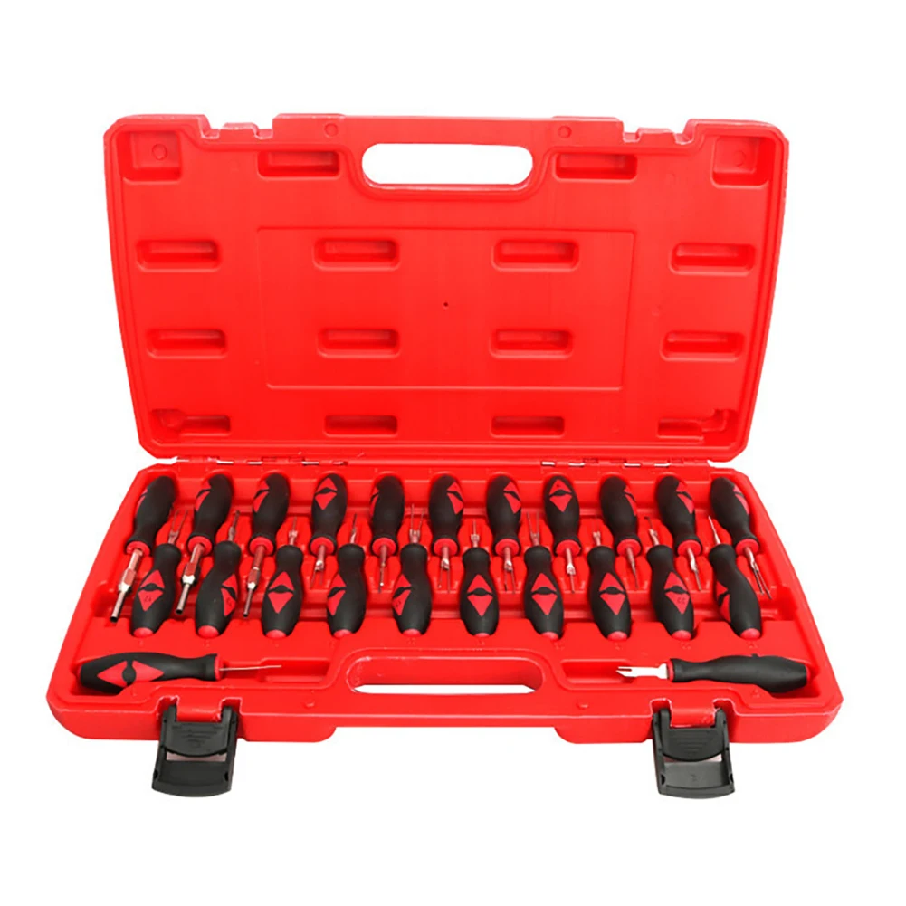 

Terminal Release Kit Universal Vehicles Wire Harness Connector Removal Pin Extractor Release Tool (23 PCS)