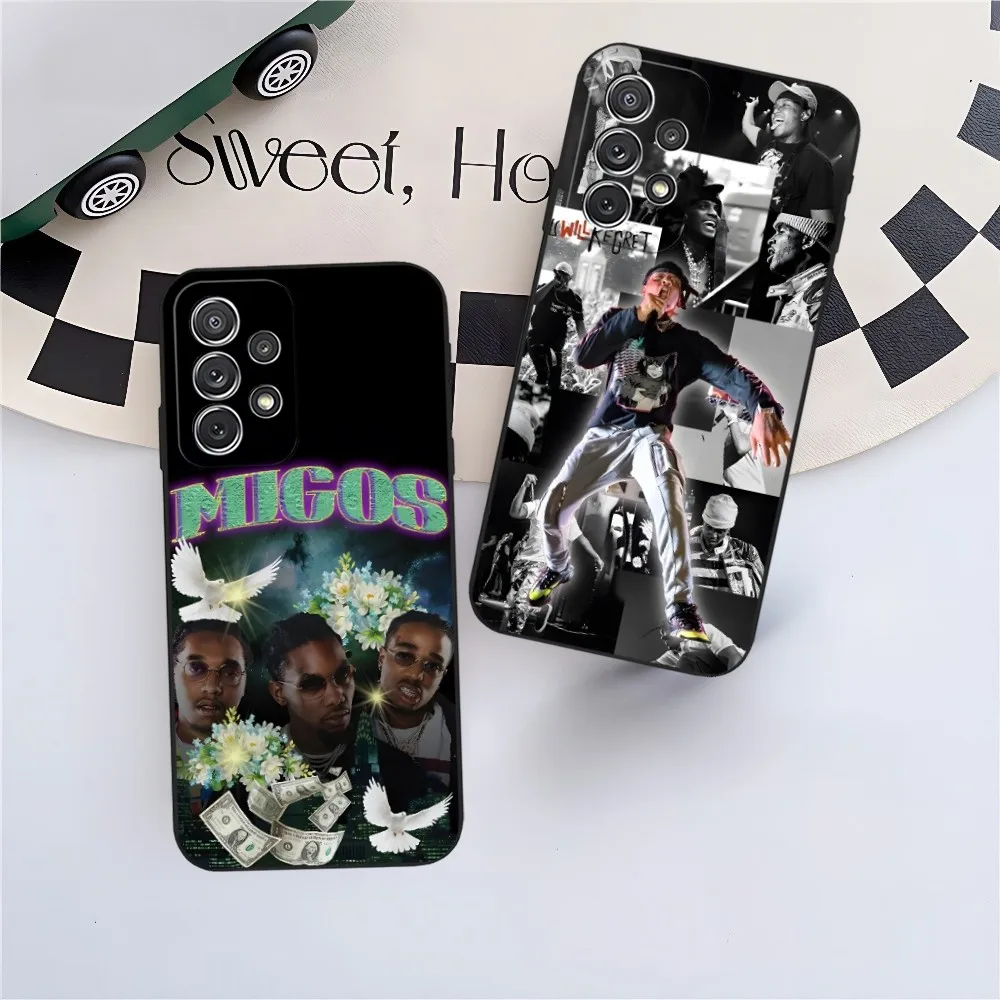 Takeoff Migos Phone Case for Sumsung Galaxy S24 S23 S22 S21 S20 A24 A34 N20 M54 A54 A53 Fe Plus Ultra Black Soft Cover