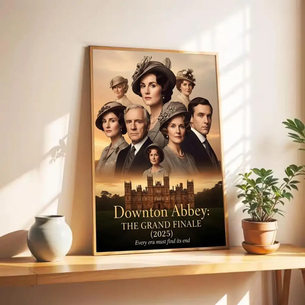 1 قطعة الدراما التاريخية التلفزيون D-Downton AbbeyS المشارك قماش جدار الفن طباعة المشارك ديكور جدارية ديكور المنزل هدية غير المؤطرة #4
