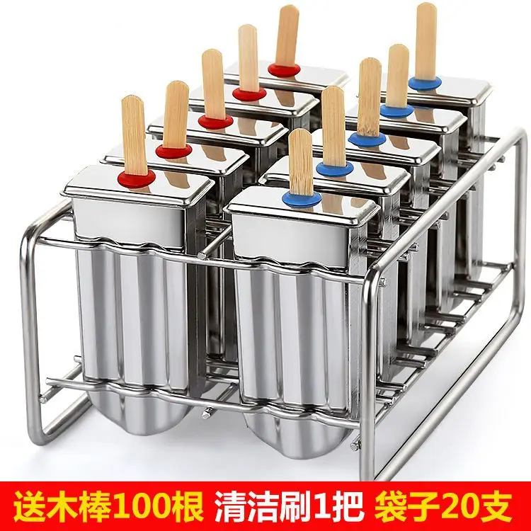 304 stainless steel ice cream mold home DIY homemade Internet celebrity popsicle stick ice cream cube  cream model produc