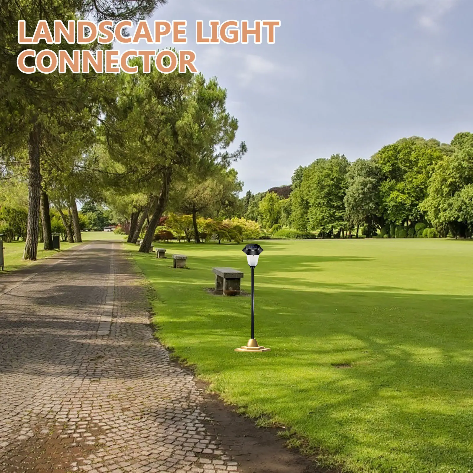 

4Sets Solar Light Extension Rods Reinforced ABS Durable Outdoor Ground Spike Rods Garden Lamp Stake Poles Landscape Connectors