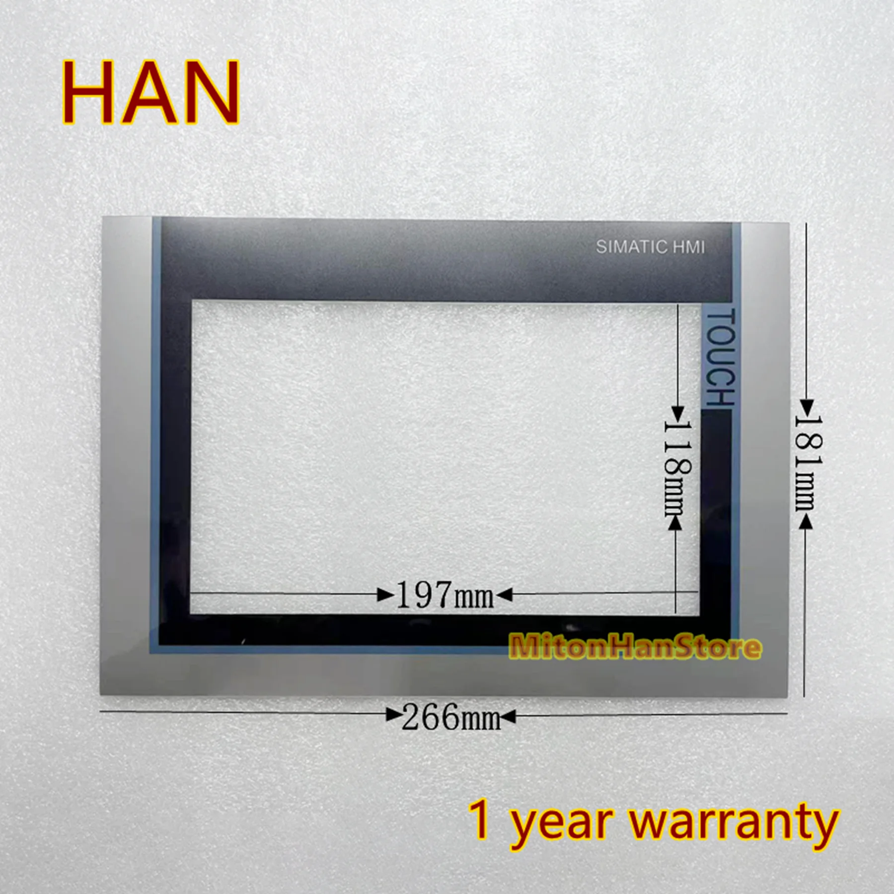AMT10743 91-10743-000 Touch Panel Screen Digitizer AMT 10743 Protective Film Overlay - Image 3