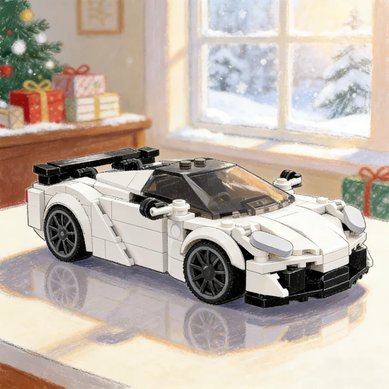 ตัวต่อ MOC รถปอร์เช่ สไปเดอร์ ซิตี้ แชมเปี้ยนส์ 273 ชิ้น ของเล่นตัวต่อสถาปัตยกรรม ของขวัญคริสต์มาส ไอเดียของเล่นสร้างสรรค์ ของเล่นเสริมพัฒนาการเด็ก