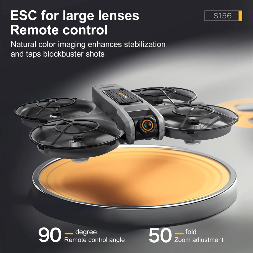 S156 Mini FPV Bürstenlosen Motor RC Drone WIFI 4K Dual Kamera Optischen Fluss Positionierung LCD Bildschirm Fernbedienung UAV quadcopter Spielzeug