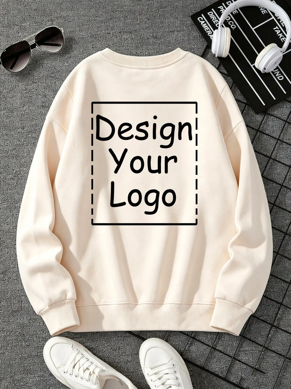 Personalisierte Herren-Sweatshirts, Winter-Freizeitpullover mit Fleece-Futter, DIY Grafik-Hoodies, Sportliche Warme Männerkleidung