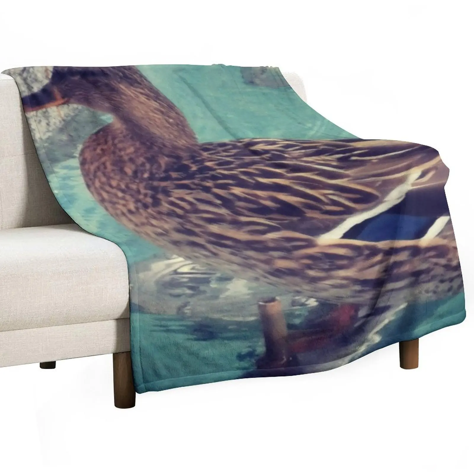 بطانية رمي البطة البرية، شتوية دافئة، بطانيات شعر أنعم #3