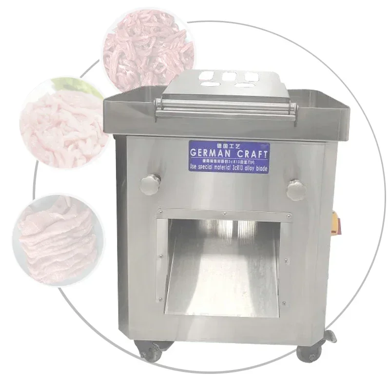 

Automatic Vegetables Meat Cutting Machine Minced Meat Stainless Steel Electric Slicer Cutting Fish Fillets Shredded Meat Slicer