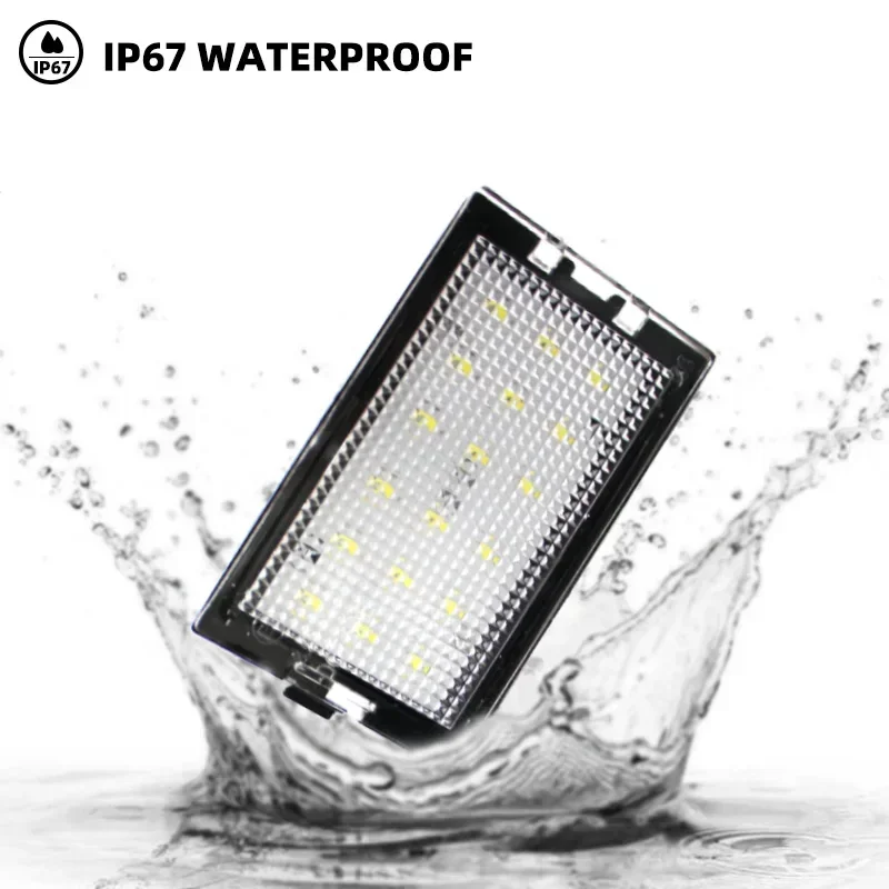 2Pcs LED License Plate Lamp for For Land Rover Discovery Series 3 4 Freelander 2 LR2 Range Rover Sport Car License Signal Light