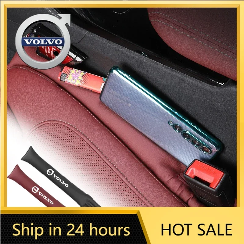 

2026 New For Volvo Emblems Leather Car Seat Gap Plug Filler Leakproof Pad For Volvo Xc60 Xc90 V40 V60 S60 V50 V90 S80 C40 XC40 V