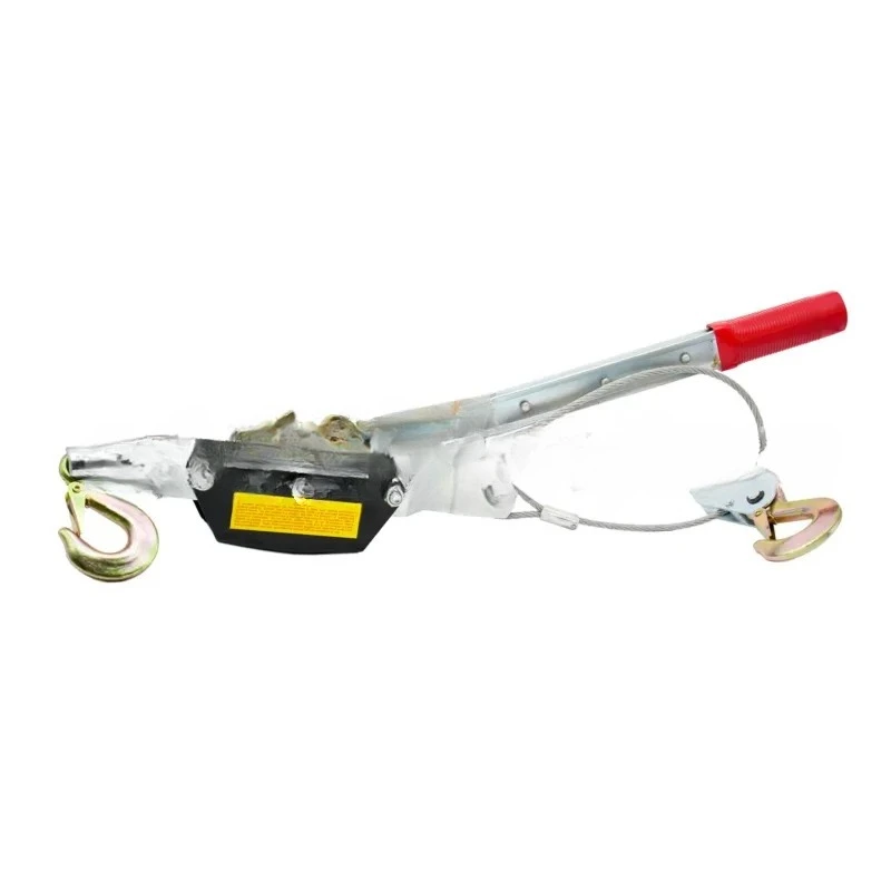 3T Heavy Duty Wire Rope Tensioner, Power Construction Cable Puller, Double Hook / Triple Hook Optional