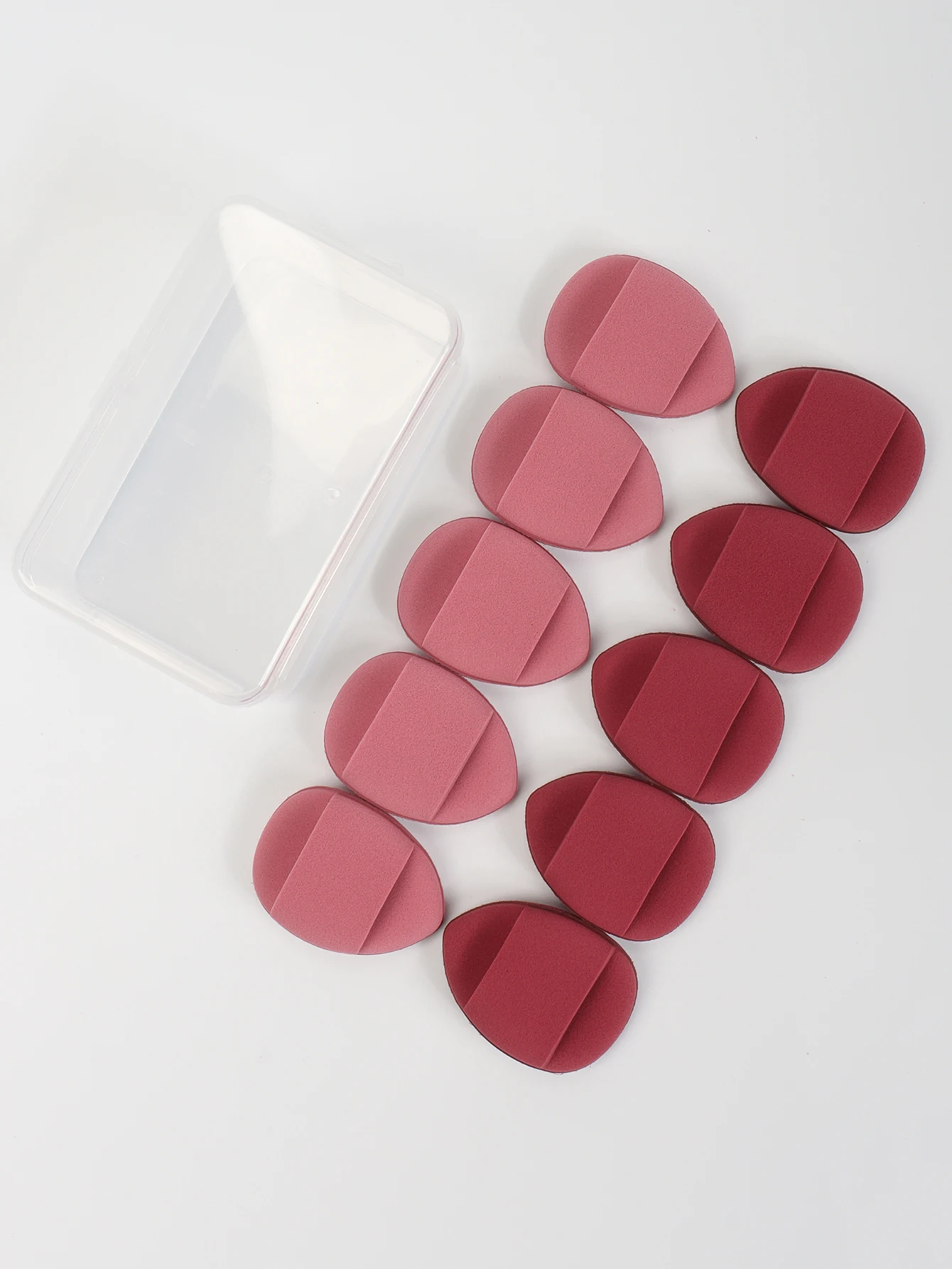 10er-Pack Finger-Luftpolsterquasten, einschließlich Luftpolster-Puderquasten, latexfreie gemischte Schwämme und Make-up-Puffs, verwendet für Li