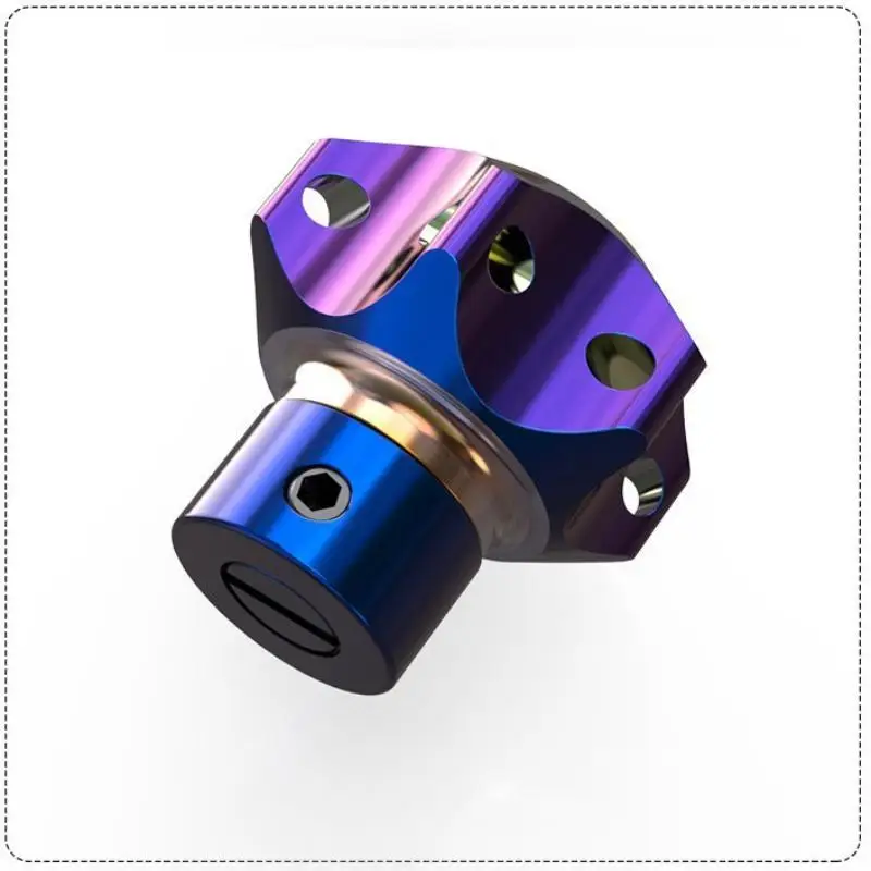 Universal Motorcycle Key Head Modified Key Cover CNC Burnt Titanium Key Head Gear Hexagonal Titanium Burnt Key Head Accessories