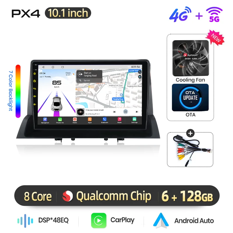 AWESAFE Draadloze CarPlay Android Auto Radio voor Mazda 6 2002-2008 GPS Navigatie Plug and Play met SWC RDS DSP Auto Multimedia 2din