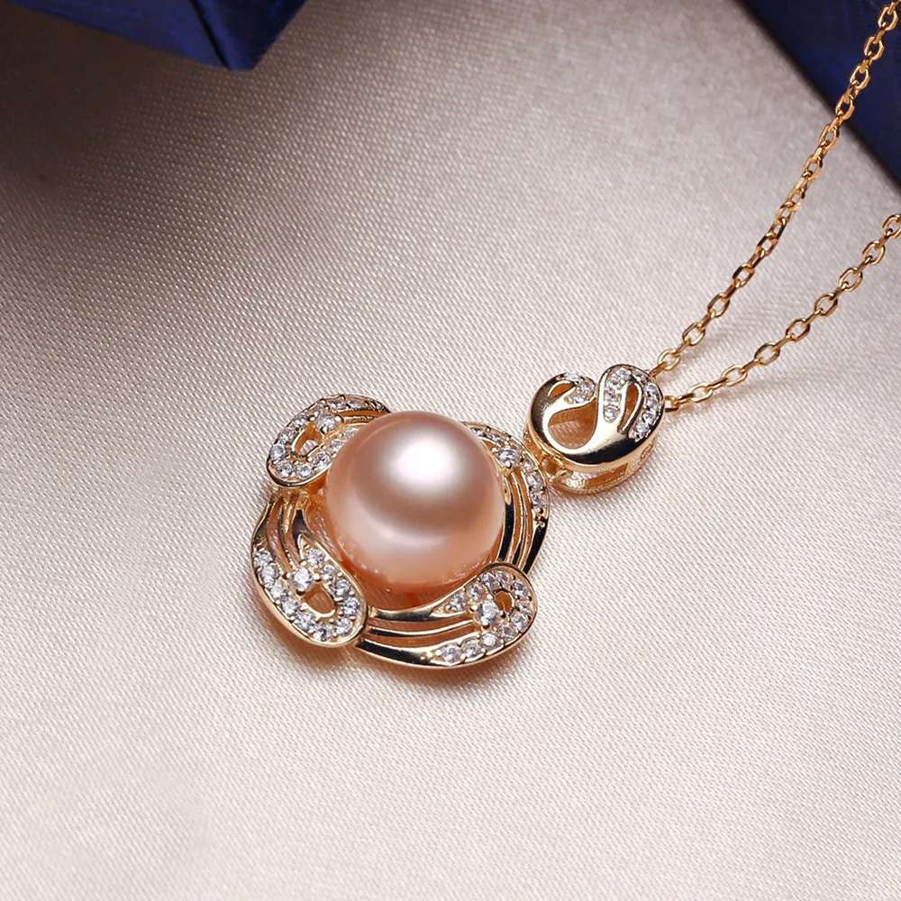 

Beautiful pearl pendant 18K gold-plated copper plated with real gold elegant pendant pendant AAA