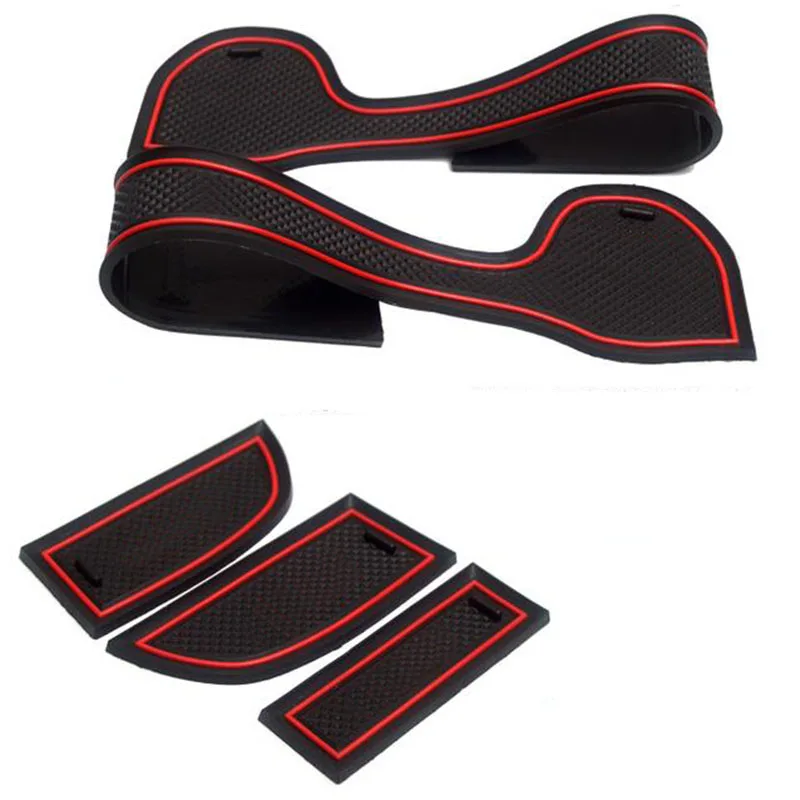 Gate Slot Pad Interior Door Pad/Cup for Toyota Camry Accessories 2012 2013 2014 2015 Non-Slip Mats Red/Blue/White with Logo view 4