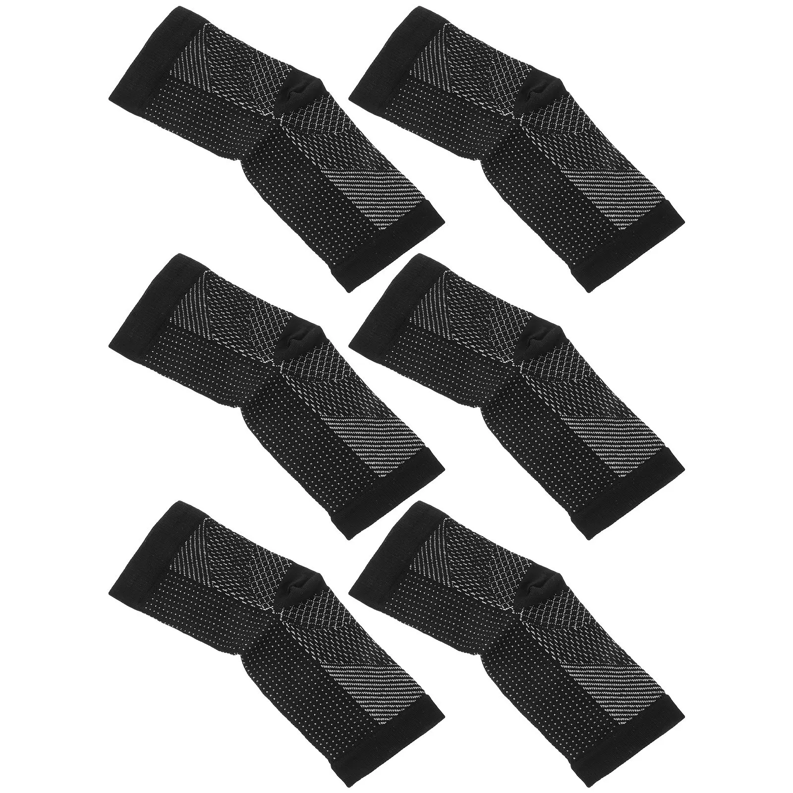 

3Pairs Breathable Compression Ankle Support Socks for Plantar Fasciitis Heel Pain Relief Sports Running Cycling Weightlifting