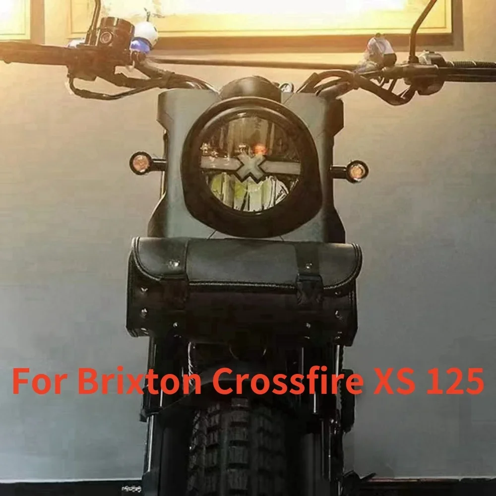 Fit Brixton Crossfire 125XS Motorcycle Saddlebag Front Fork Bag For Brixton Crossfire XS 125