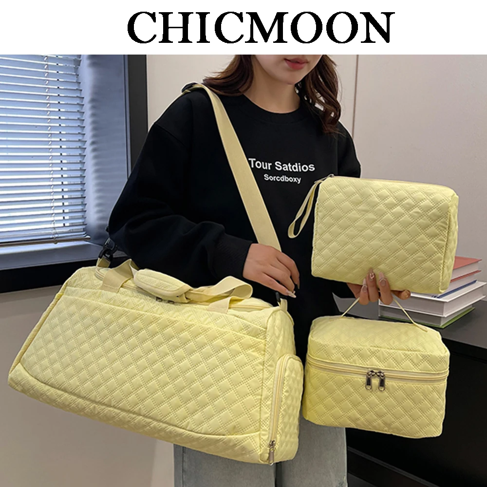 

Large Women Travel Duffle Bag,Carry on Bag with Toiletry Pocket for Overnight,Weekend, Yoga, Gym,Business Trips Sport & Hospital