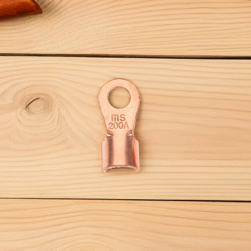 10 قطعة موصلات طرفية مفتوحة من النحاس عروات الأسلاك أطراف كابل لموصلات الأسلاك الكهربائية العقص #5