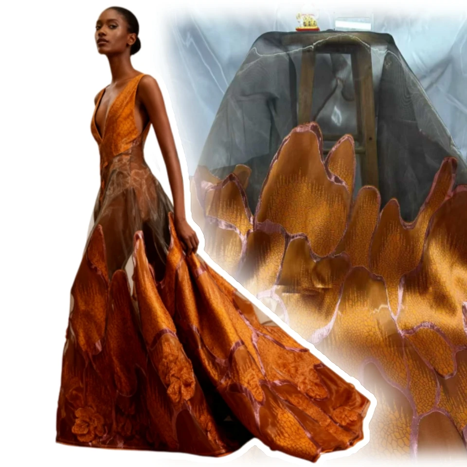 

Nigerian Brocade Lace 5Yards Damask Lace Fabrics 2025 High Quality French African Jacquard For Women Party Sew Dresses TP1811