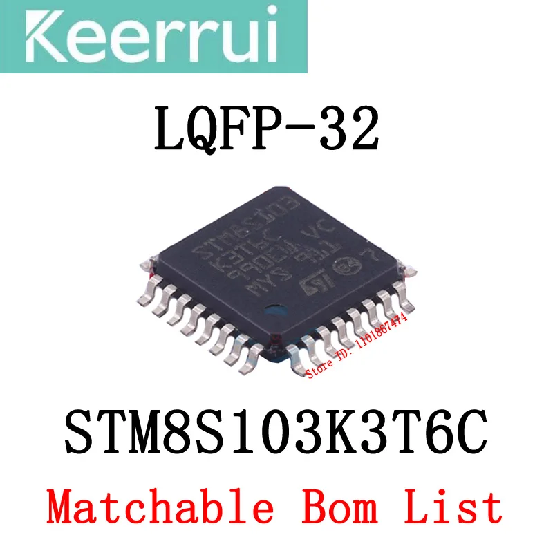 

1 ~ 1000 шт./партия, 100% Новый оригинальный чип STM8S103K3T6C LQFP-32 STM8S103 K3T6C STM8S QFP32 MCU IC (может соответствовать папке со списком)